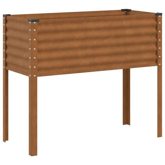 VidaXL Jardinière 100x45x90 cm acier résistant aux intempéries, jardinière, jardinière de patio 4008974