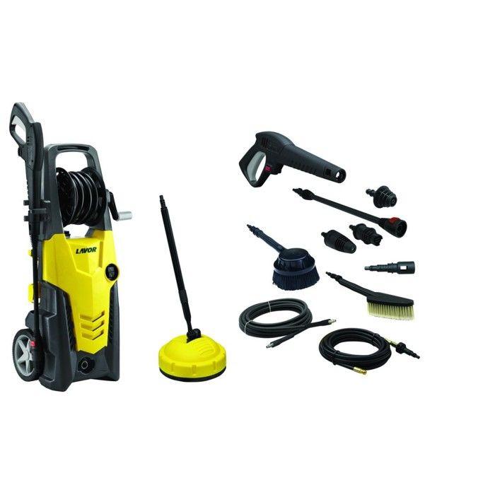 Pressure Washer 170 bar 2500W with Lavor Planet 170 Extra accessories
