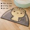 Minimalist Silk Cat Litter and Feeding Mat - Trap, Cute, Easy to Clean