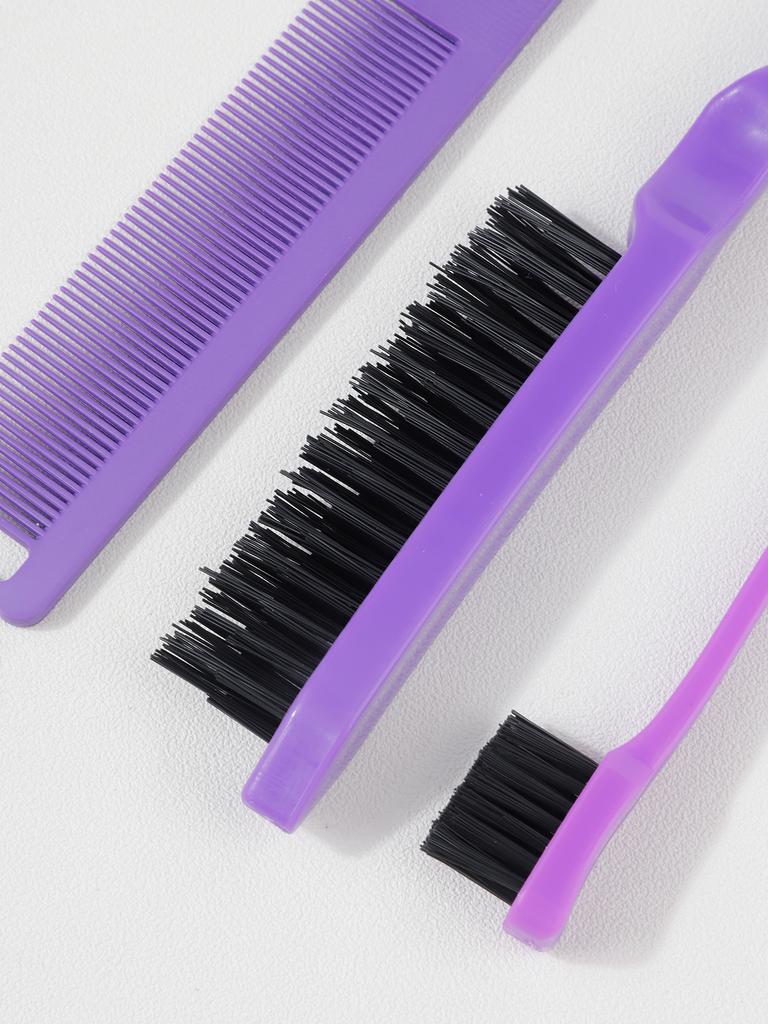Hair Brush Set - 3 Pcs, Slick Back, Rat Tail, Teasing Comb for Kids and Baby Hair Smoothing