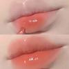 Korean-Style Youthful Look! Mirror-Like Glossy Lip Gloss for Plump Lips, Natural and Pure, Enhances Complexion, Cool Pink Lipstick in Solid Form