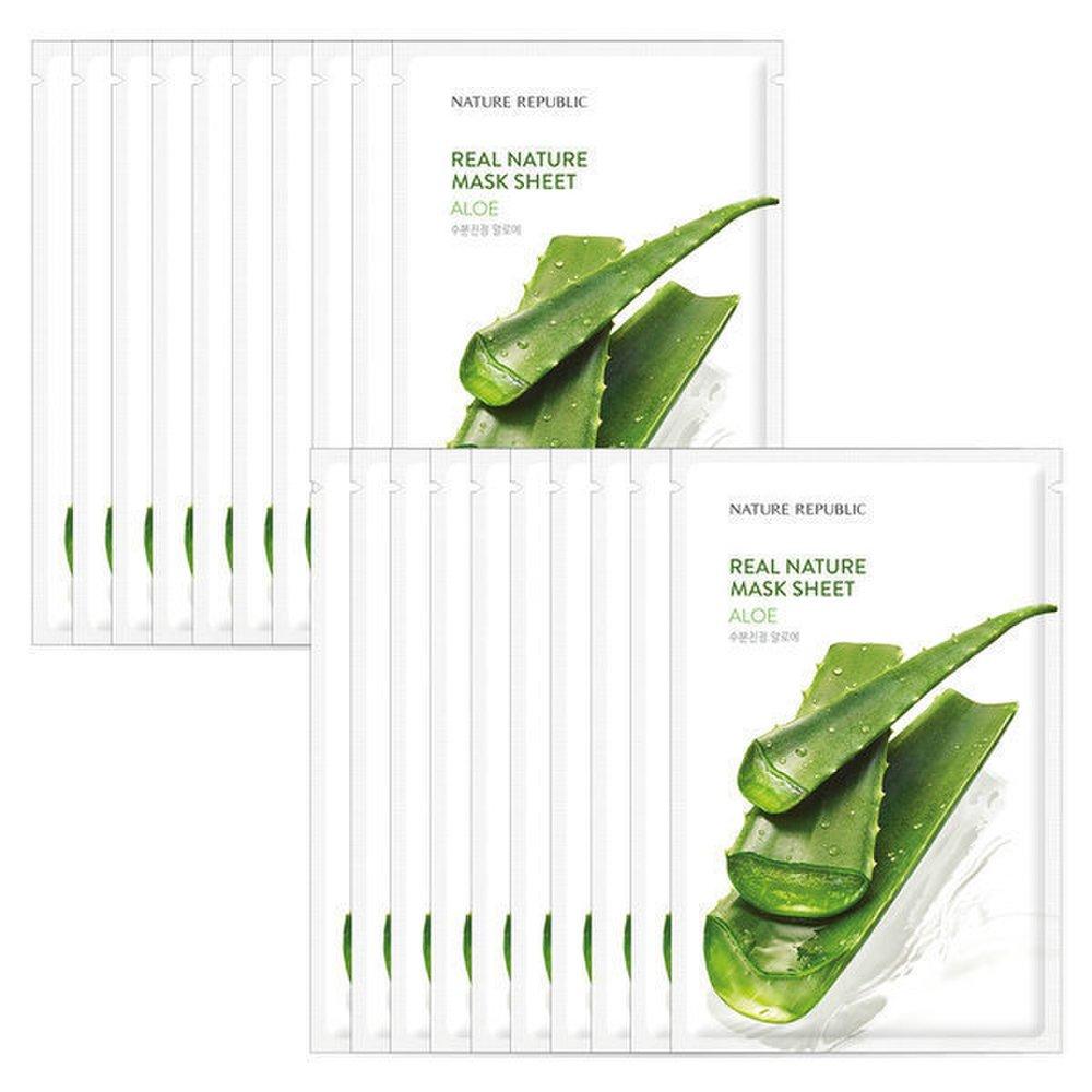 

Nature Republic 10+10 Real Nature Essence Mask Pack Алоэ