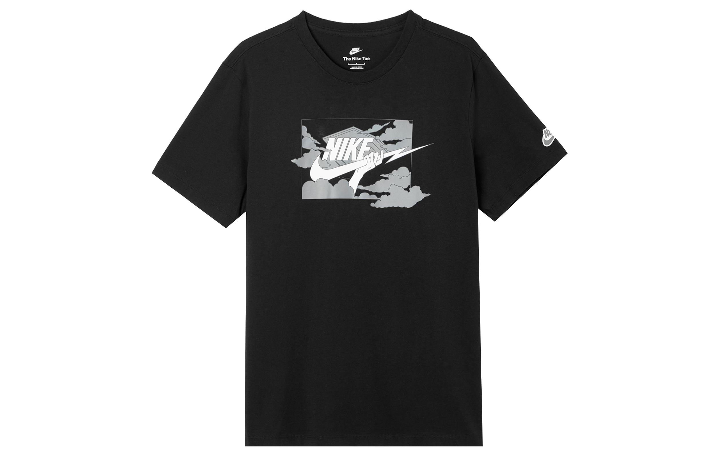 

Nike T Shirts Men s Black Crew Neck Straight Fit FZ5420-010 M