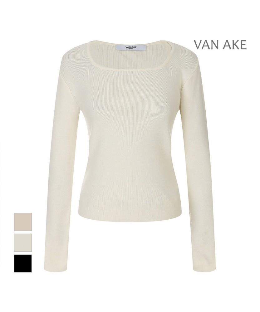 VANAKE Square Neck Slim Knit_Vb4Xktqk01Z