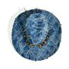New Rhombus Plaid Western Cowboy Hat Spring and Summer Fashion Casual Sun Protection Hat Versatile Bucket Hat
