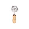 2 Pcs Biscuits Wheel Cutter, Pasta Cutter Wheel, Ravioli Pizza Cutter Wheels With Long Wooden Handle Dumpling Lace Making Noodle Dough Ruffled Edge