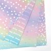 Happy Birthday Gift Wrapping Paper Colorful Iridescent Holographic Paper  Valentine's Day