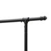 SONGMICS Industrial Clothes Rack on Wheels, Maximum load of 110 Kg, Double Garment Hanging Rod, Heavy Duty Commercial Display, Black