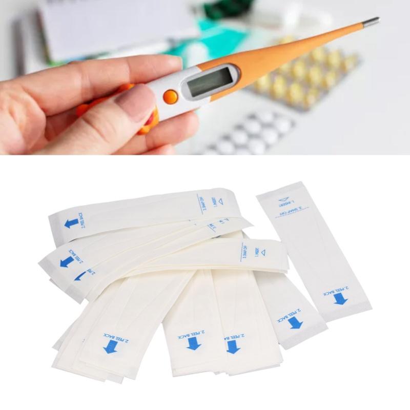 100 Stück Digitale Thermometer-Sondenabdeckungen Einweg Sicher Hygienisch Mundthermometer-Abdeckhülse Für Krankenhaus