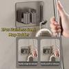 2Pcs Rust-Proof Wall Mounted Broom Stand Space Saving Mop Storage Clamp Mop Clip Rack  Household
