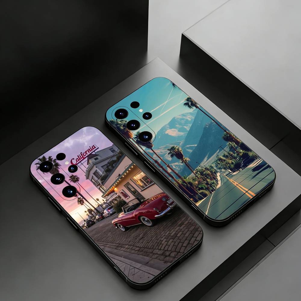 Travel Los Angeles California Phone Case For Samsung Galaxy S26,25,24,23,22,21,20Plus Ultra