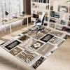 1PC Tropical Leaves Animal Print Anti-slip carpet, suitable for Office, bedroomand playrooms. It can also be used as a sofa footrest cover-W46