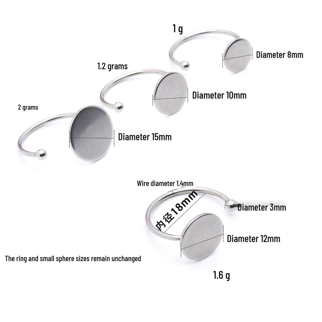 Personalized Stainless Steel Japanese-Korean Minimalist Ring – Perfect for Index or Pinky Finger.