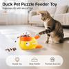 Little Yellow Duck Pet Feeding Device, Cat and Dog Interactive Toy Training Device, Automatic Feeder A-DH