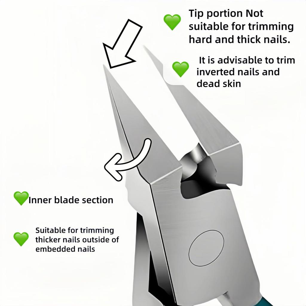 Ultra-ostré přesné kleštičky na nehty Profesionální zastřihovač tlustých nehtů a ořezávač hran pro bezpečnou korekci