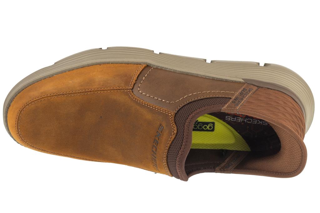 Skechers Slip-Ins: Garza - Dorado, Mens brown Half shoes