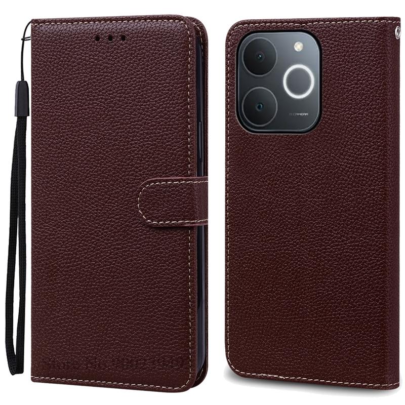 

Для чохла Realme Note 70 Чохол Realme Note 70T Гаманець Книжка Шкіряний Чохол для Телефону Для Чохла Realme Note 70T Чохол Note70 Coque Fundas Note 70 (Note 70T) кавовий