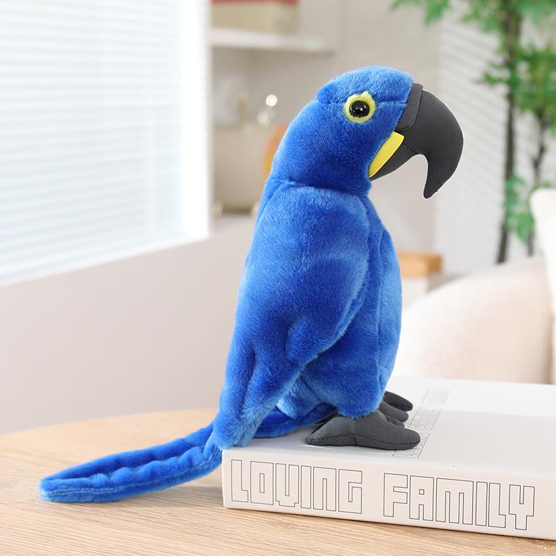 Neues Realistisches Papageien Plüschtier Weiche Gefüllte Ara Kakadu Puppe Lebensechte Tropische Vogel Plüschtier Pädagogisches Spielzeug Heimdekoration