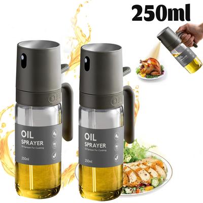 Ölsprühflasche aus Glas für die Küche, Olivenöl-Sprüher, Sprüher, Ölspender, Ölglas, Menage, Grillen, Backen, Picknick, Küchenwerkzeug