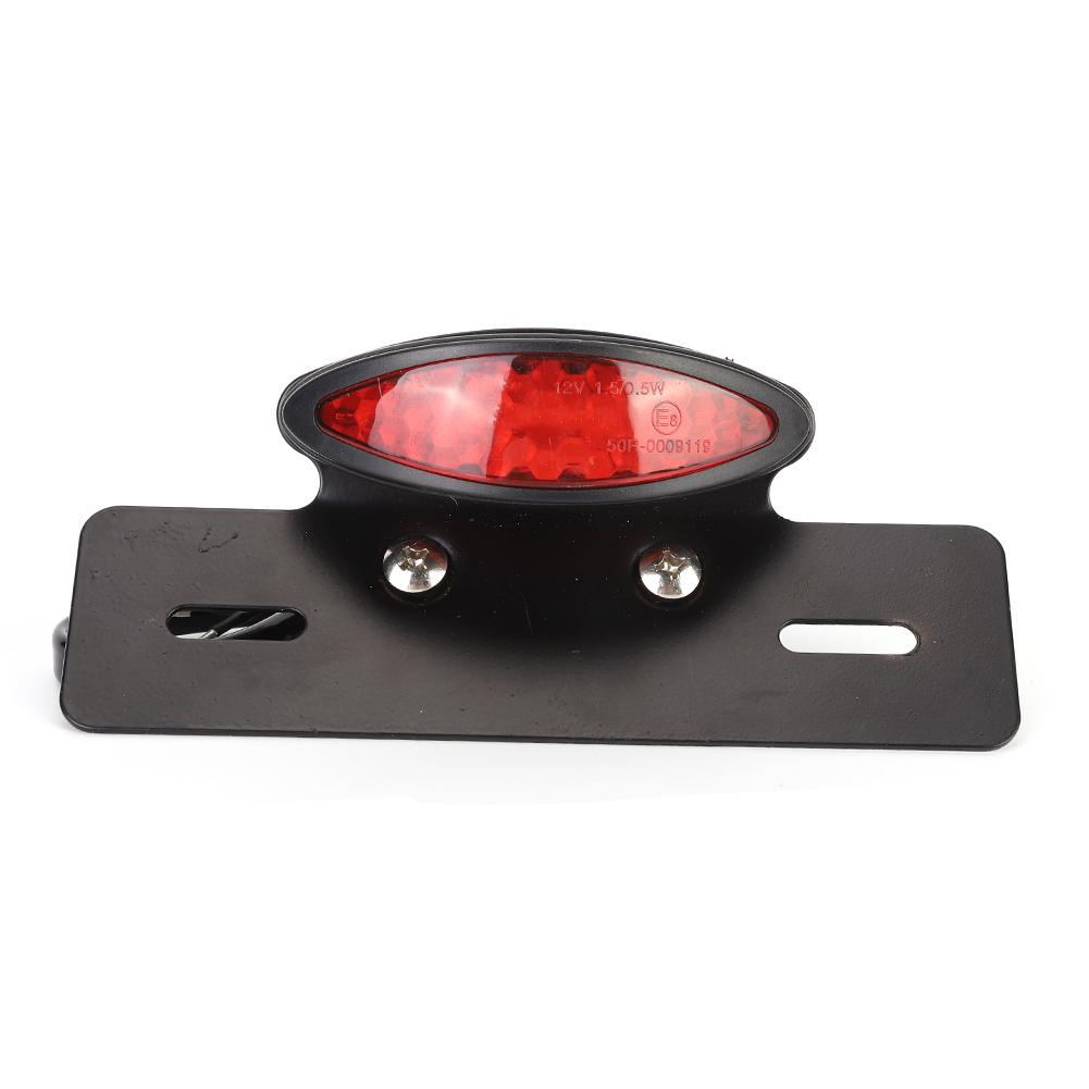 

Мотоциклетный овальный ретро светодиодный задний стоп-сигнал, лампа номерного знака, подходит для Honda меньше чем br больше чем (Красная обложка )