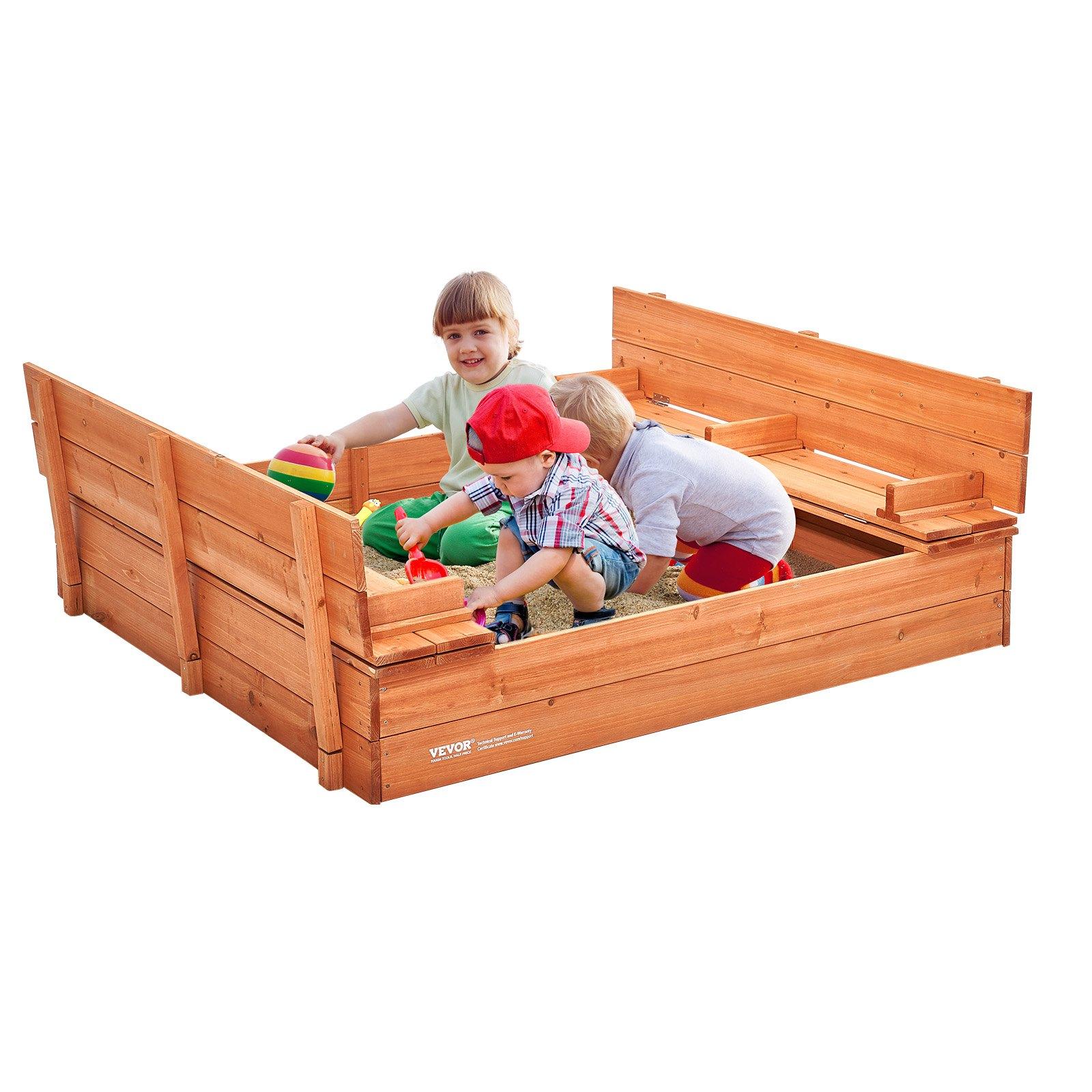 VEVOR Wooden Sandbox, 52.4 x