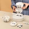 Creative Ceramic Bowls Plates Cartoon Panda Tableware Cute Cartoon Animal Bowls Plates Cups and Saucers  Breakfast Plates