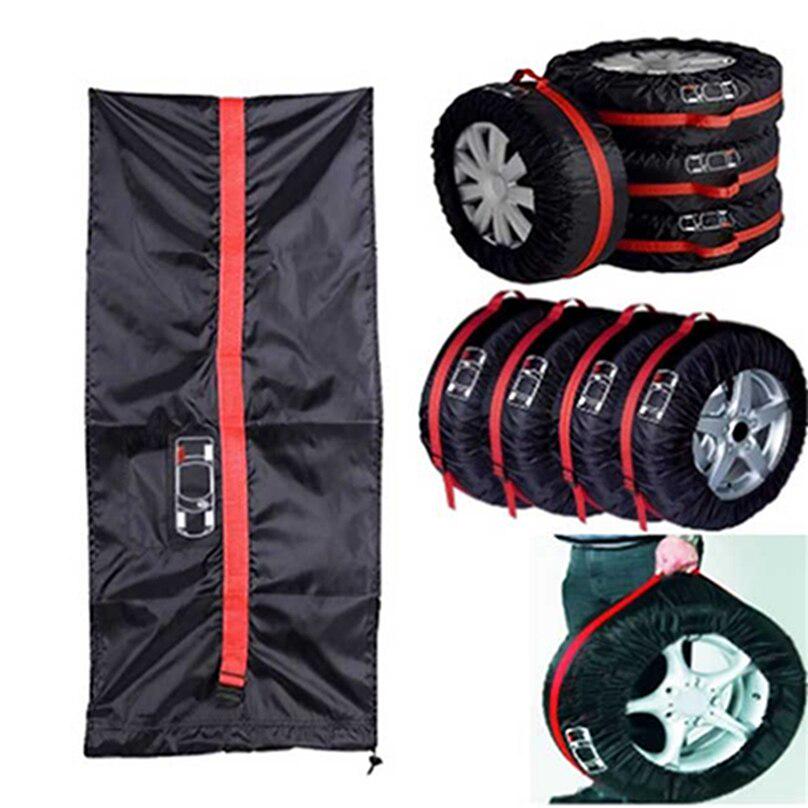 Large Spare Tire Cover Car Exterior Universal Storage Polyester Auto Wheel Bag