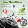 New Portable Juicer Dual-use Juice Cup USB 4000mAh Battery Indoor Outdoor Fresh Fruit Blender 2 Blade Smoothie Juice Cup Blender