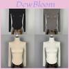 Korean Dae Moon Sexy Tight Fit T Shirt With High Neck For Casual Wear