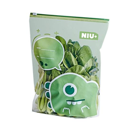 Fruit Vegetable Freezer Bag Zipper Closure Large Capacity BPA Free Leakproof Reusable Food Storage Bag