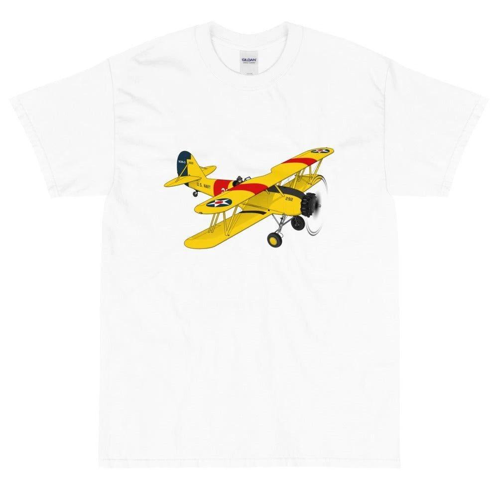 Flyboy Toys Naval Air Factory N3N Airplane T-shirt M