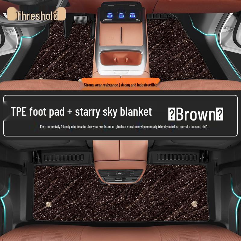 Full Coverage TPE Floor Mats for 26 BYD Song PRO Models - Custom Car Carpet Accessories