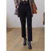 JUZUI Women's Classic Wool Blend Fleece-Lined Commuter Casual Pants JWED11034