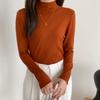 Pullover Knitted Sweater Women Casual Long Sleeve Turtleneck Sweater Y2k Winter Bottoming Female Clothing Pull Femme 24048