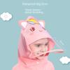 Cute Kids Raincoat Wateproof Children Dinosaur Unicorn Rain Poncho Rain Coat Jacket with Backpack Position Student RainWear