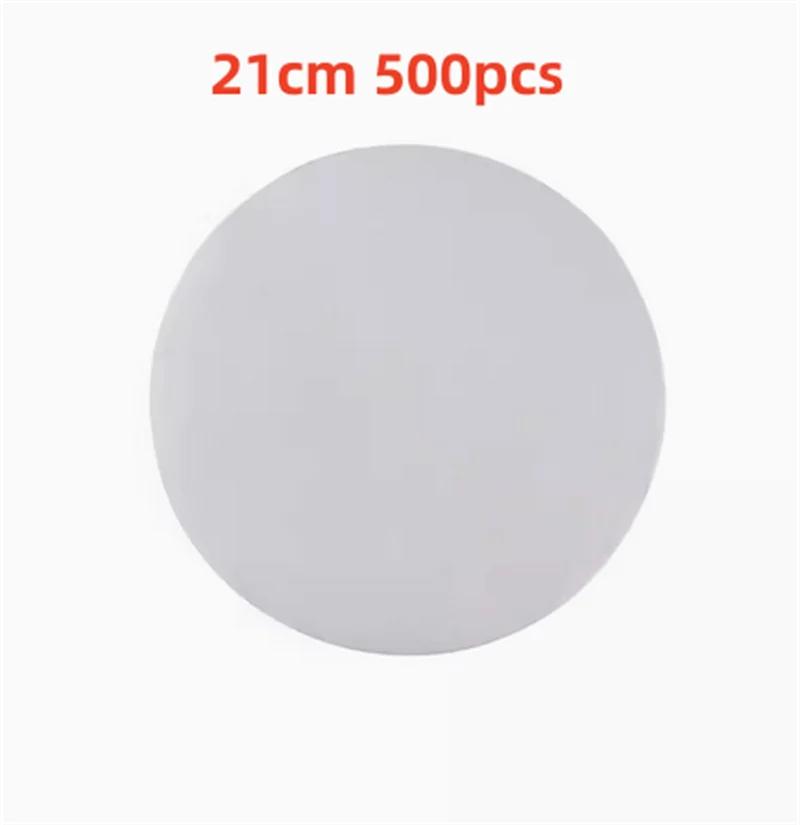 500 buc suqare rotund alb chifle de bambus pentru aburi Căptușeală din hârtie Covoraș antiaderent pentru cuptor Hârtie pentru grătar pentru grătar Hârtie de copt pentru hamburger