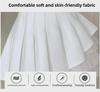 Women's White Pleated Mini Skirt, Ballet-Style High Waist A-Line Tutu Skirt