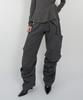 Nash Pintuck Wide Pants (Unisex) Charcoal
