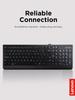 Lenovo 300 USB Wired Keyboard with Adjustable Tilt, Ergonomic Design, for Windows 7/8/10, GX30M39655, Black