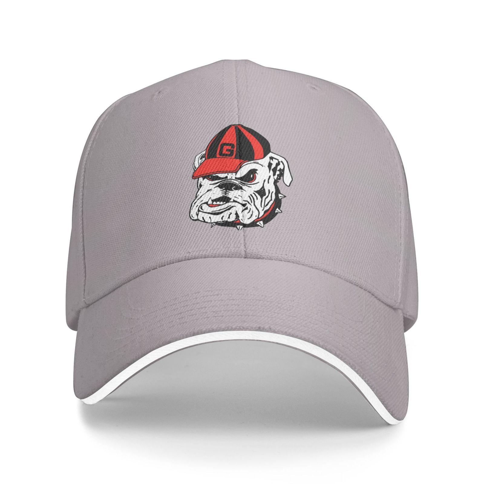 

Бейсболки унісекс з логотипом Georgia Bulldogs, регульована приталена вінтажна джинсова шапка One Size