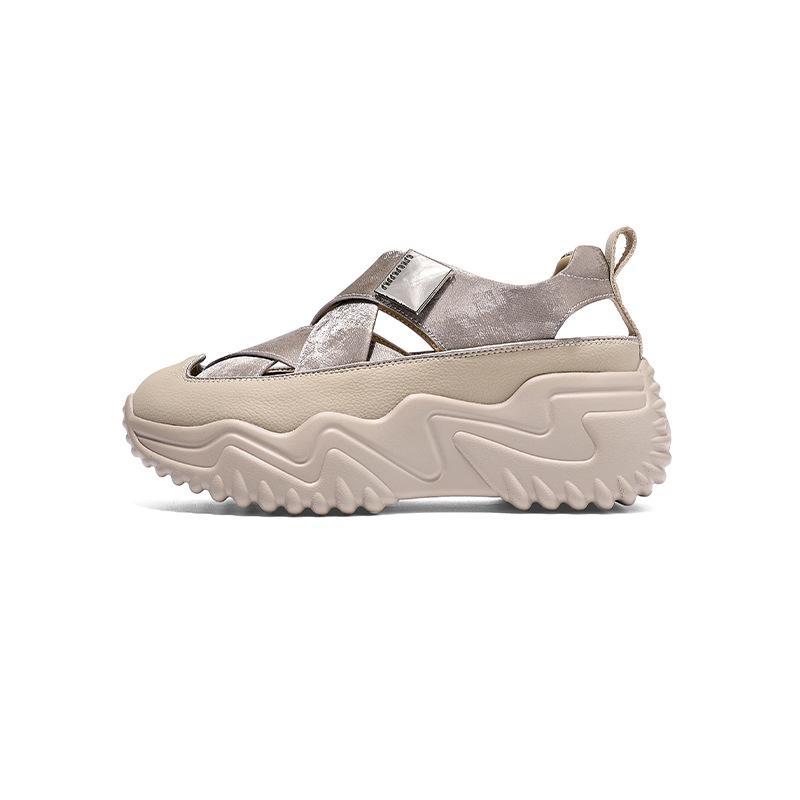 

Baotou sports style sandals women s 2025 summer new fashion casual breathable muffin thick-soled casual dad shoes tide 34