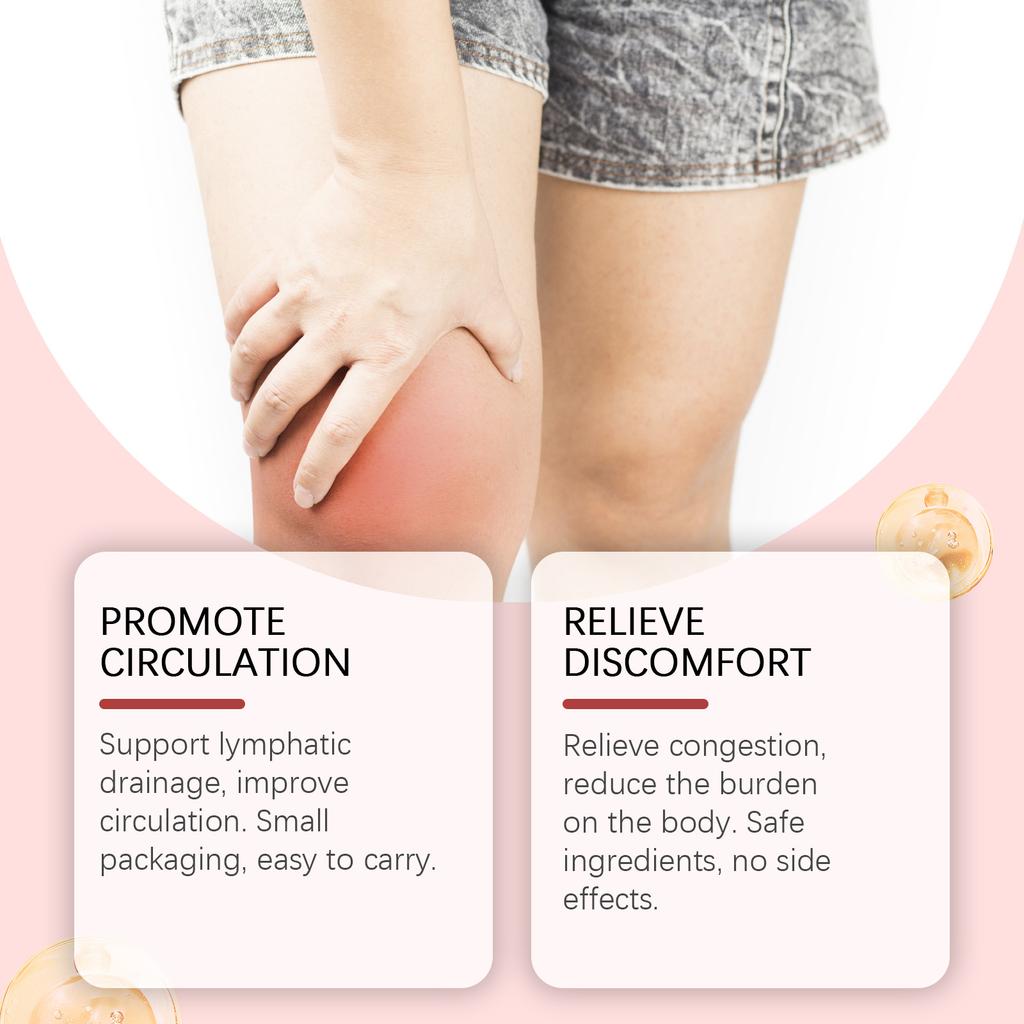 Healthy And Soothing Gel Fluid Retention Lymphatic Drainage To Control Edema