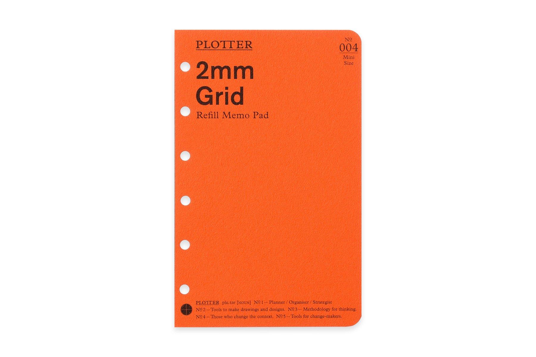 

Mini 6 hole size 2mm grid memo pad system notebook refill 77716 PLOTTER/plotter
