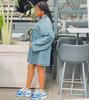 2024 European and American Women's Spring/Summer Loose Denim Lapel Dress