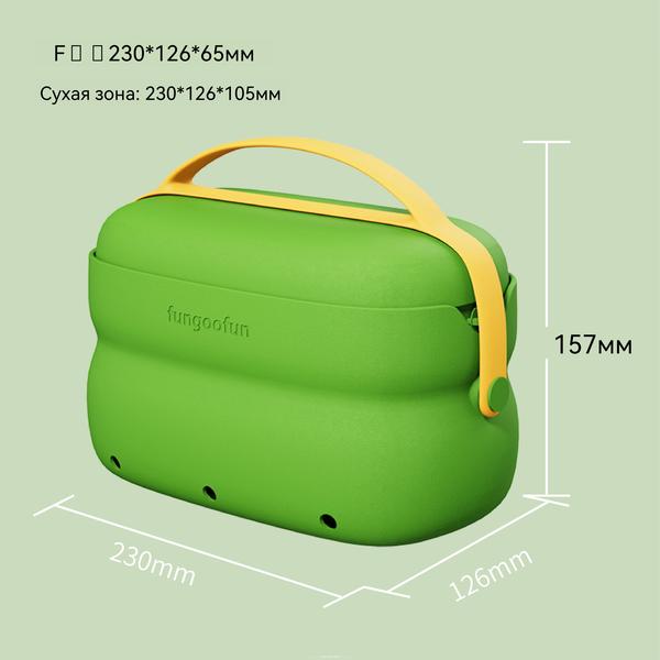 Portable Large Capacity Makeup Bag for Women green