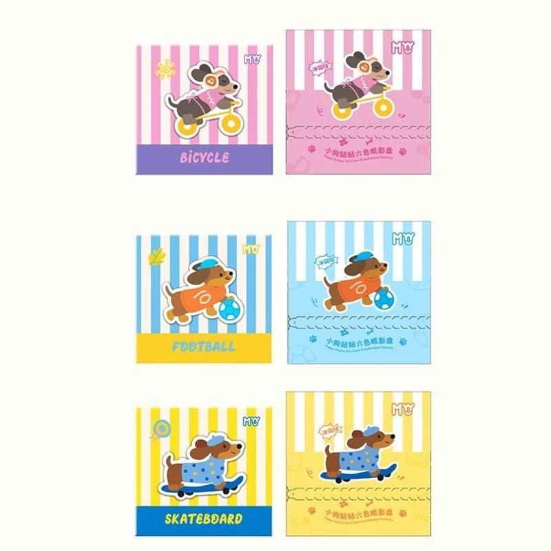 MYY - Welpen klebrige 6-Farben-Lidschattenpalette - 02
