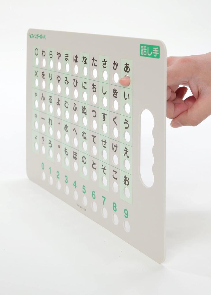 Speech Disorders | Face-to-face Conversation Aid "Fingerboard" Hiragana Version. Fast Communication with Your Fingertips. Medical Use.