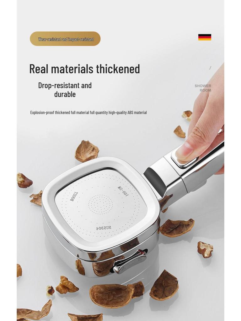 High-Pressure Shower Head with Filter: Rainfall Nozzle for Enhanced Water Flow