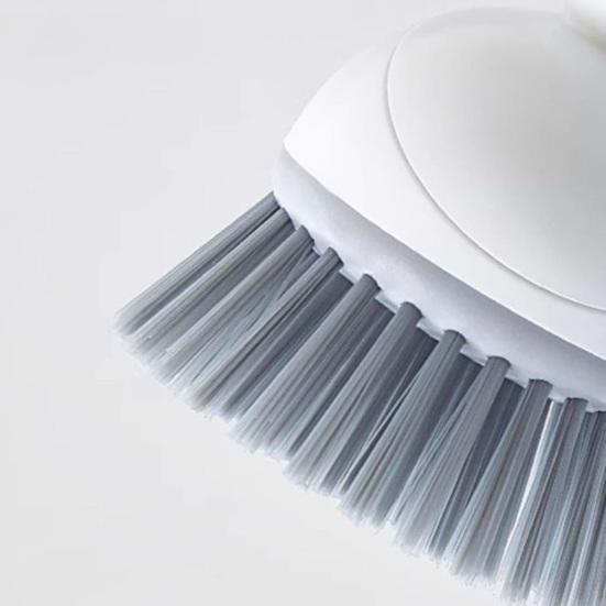 Cleaning Brush with Built-in Detergent Dispenser Adjustable Angle Rotating Scrub Function Wall Mount Kitchen Cleaning Scrubber