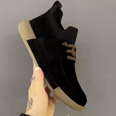 Scarpe da Uomo Moda Pelle Morbida Nuove Leggere Versatili Traspiranti Scarpe Casual in Pelle Antiscivolo Scarpe Casual a Fondo Piatto